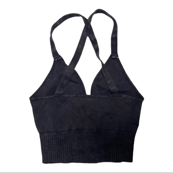 Black Washed Free People Good Karma Crop - Picture 2 of 8